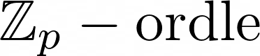 Z_p-ordle